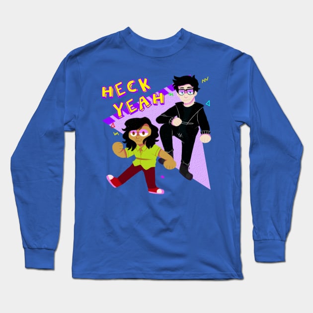 Heck Yeah Long Sleeve T-Shirt by oakclay